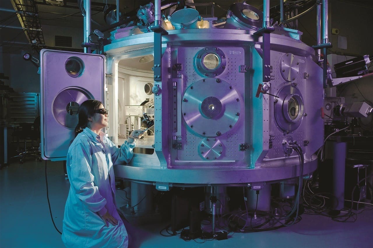 Professor working in the energetica exhibition